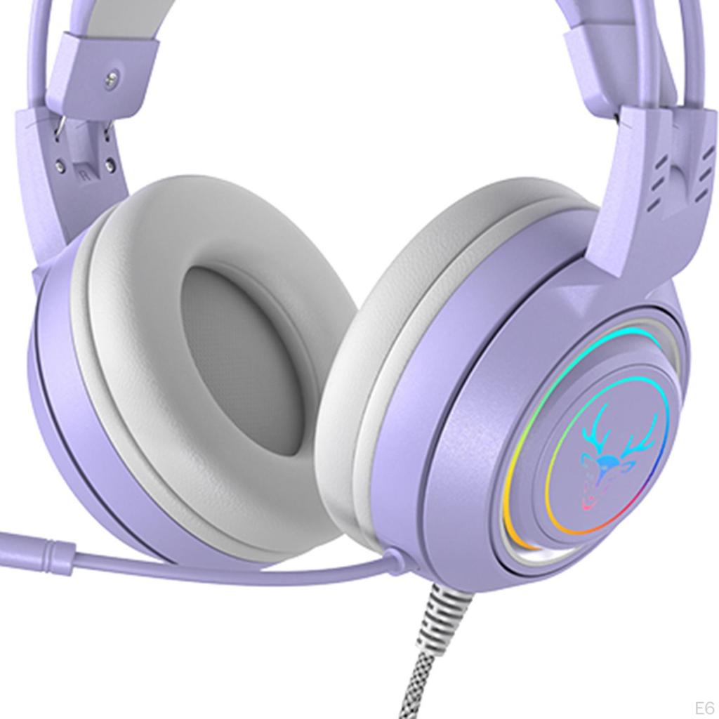 Gaming Headset with RGB Illumination for Mobile Devices and