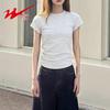 Shuangxing Women's Slim-Fit Short Sleeve T-Shirt