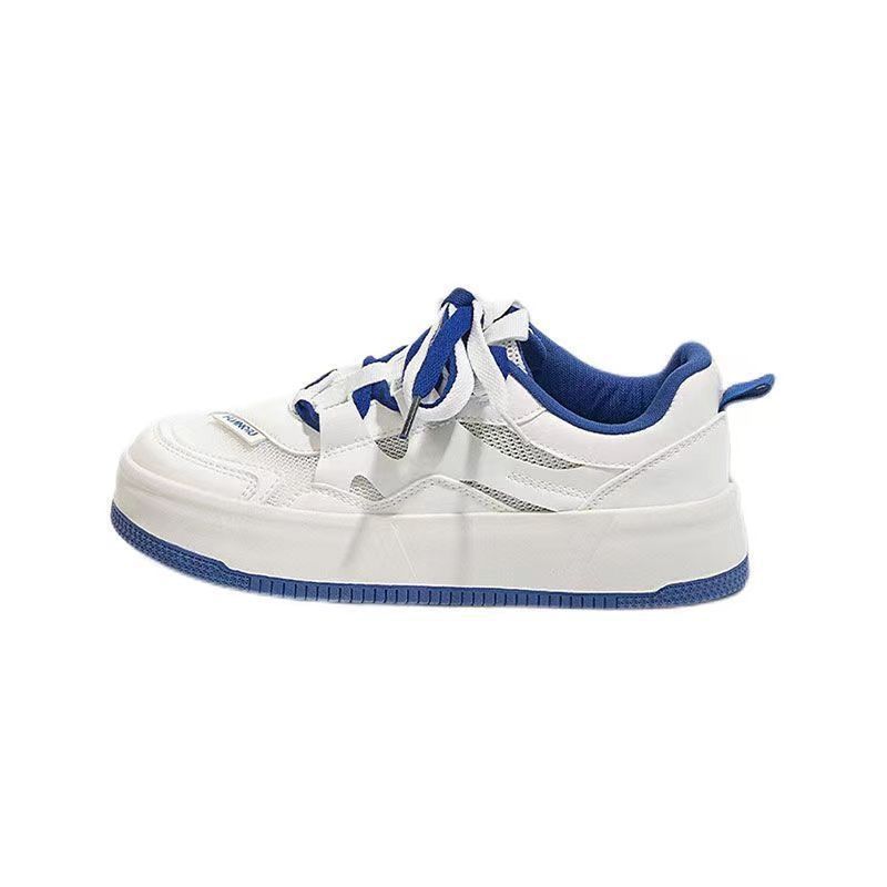 

Кампусные модные кеды сетчатые дышащие полые спортивные туфли универсальные ins тренд 2025 повседневные белые туфли детские 35