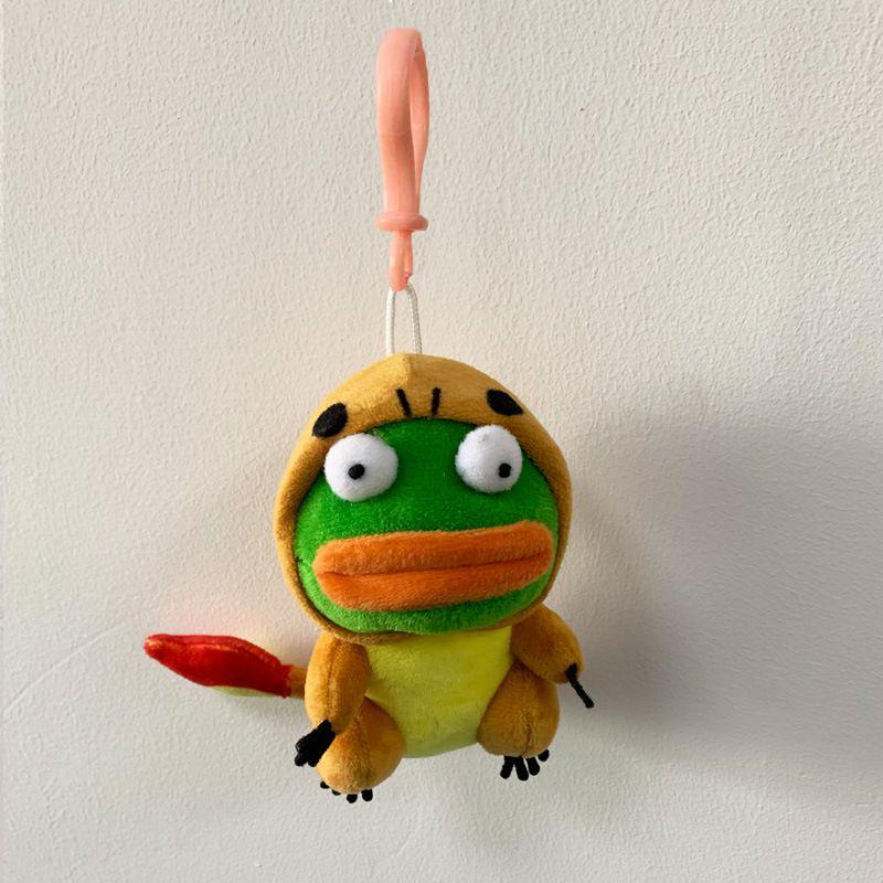 Cute Pepe The Frog Plush Keychain Doll Pendant Pikachu Kid Gift