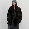 Winter new fashionable and light imitation small lake sheepskin fur integrated pressure-sensitive old money environmentally friendly fur V-neck jacket