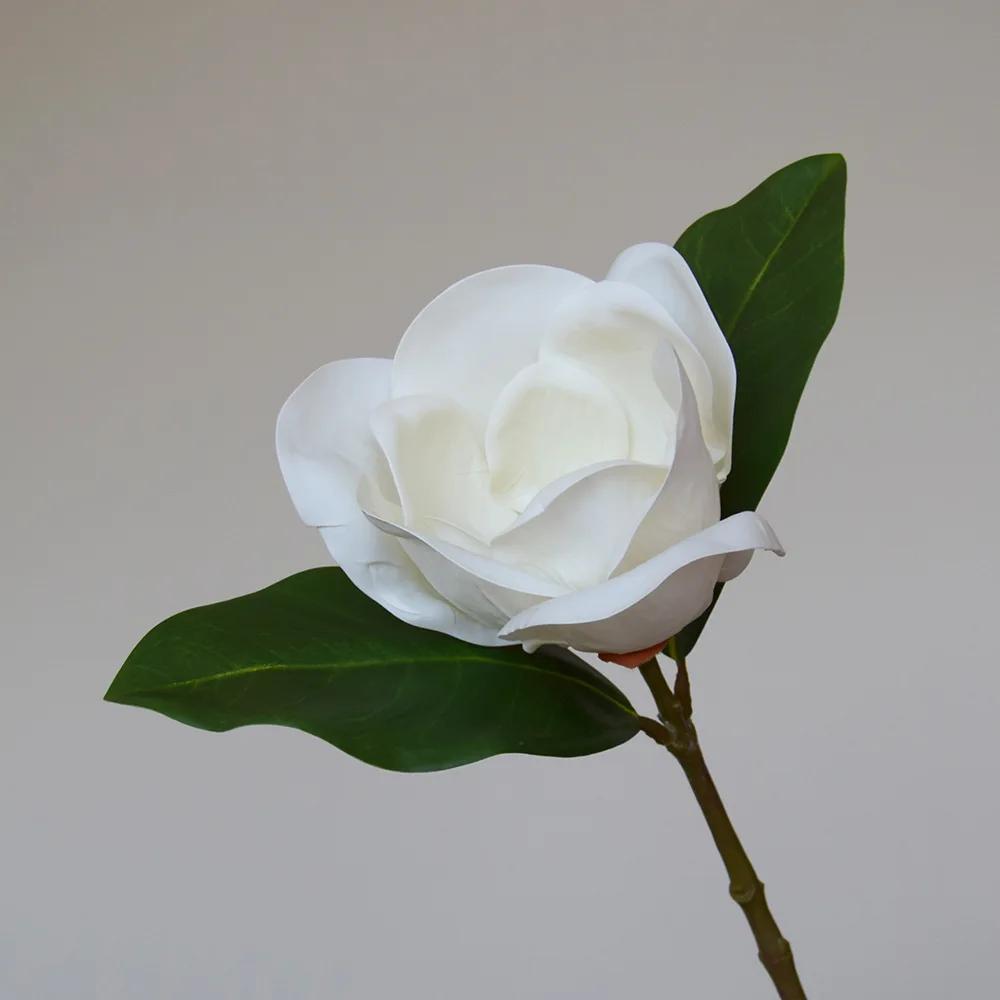 4Pc/lot Large Magnolia Latex Artifical Flowers Wedding Decor Bouquet Orchids Fake Flowers Home Decoration Ornaments Party Floral