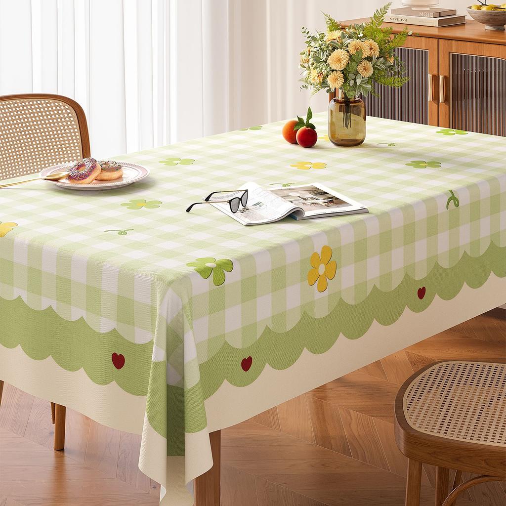 Thickened, Fresh, Scratch-resistant, Waterproof, Stain-resistant, Wear-resistant, Compliant and Drapey Tablecloth