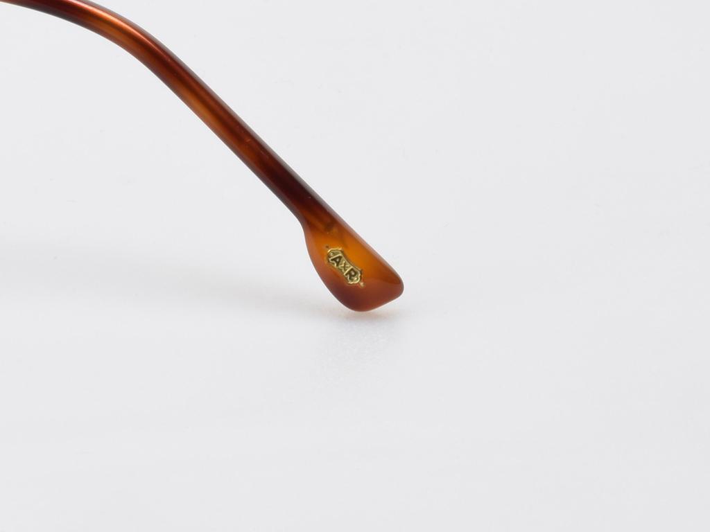 Alloaiweeo [Aloxrounz] Ar8013A C2 Half Two-Tone Black & Rose Gold Beta Titanium Round Glasses