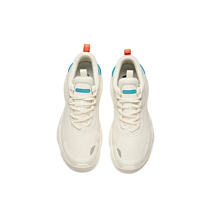 Anta Running Collection Cushioning Slip Resistant Abrasion Resistant Breathable Low top Running Shoes Men's White Blue 912045552-4