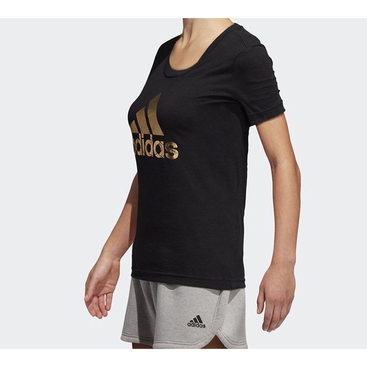 Adidas Set in Sleeve T Shirt Women's Black DV3025