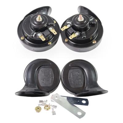 My Vision MV-HORN02-24V-BK European Electronic Horn Pleasant Sound Horn 24V Black (For 24V)