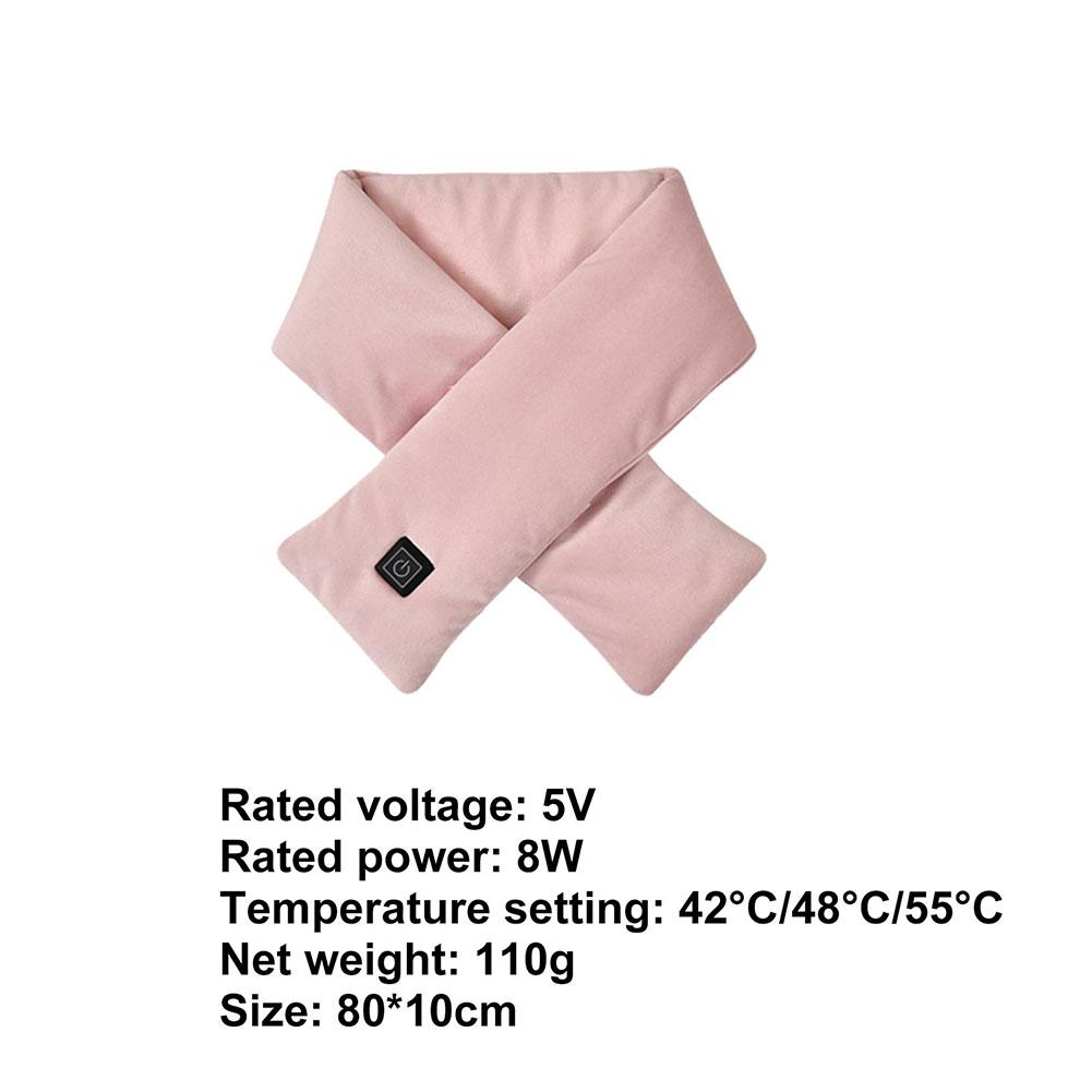 Electric Heating Scarf Heating Pads 3 Gear Heating USB Heater  Thermal Shawl Outdoor Warm Neck Brace Warm Bib For Women Men