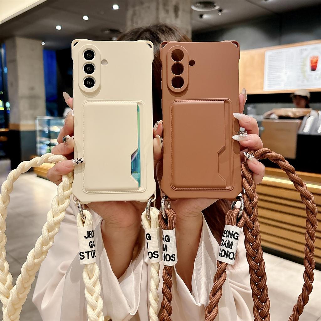 Umhängetasche für Samsung S23 S21 S24 Plus S25 Edge S26 S22 Ultra A15 A35 A55 A16 A26 A36 A56 A17 Geldbörse Silikonhülle