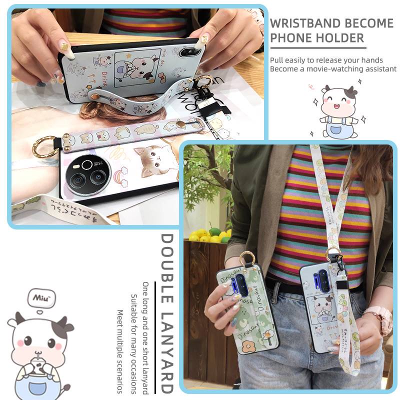 Protective Durable Phone Case For Blackview Shark8/Oscal Tiger12 Waterproof Cartoon Back Cover Anti-knock Silicone Cute