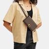 Coach Bandit 19 Solid Color Letter Logo Nameplate Leather Chest Bag Waist Bag Crossbody Bag Small Women Bags Dark-Gray CJ826-B4CBD
