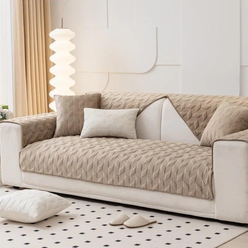 

Velvet Short Plush Cushion Cover Winter Sofa Cushion Anti-slip Thickening Soft Dutch Towel Cozy Home Decor 70X70cm 1pc