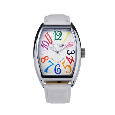Frank Miura Reproduction Four Major Brands 6 Watch Clock Quartz Japan's No. (Rainbow White)