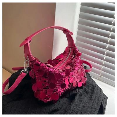Shiny Sequin Shoulder and Crossbody Bags  Fashion Sense of Luxury Warm Style Girl Bags