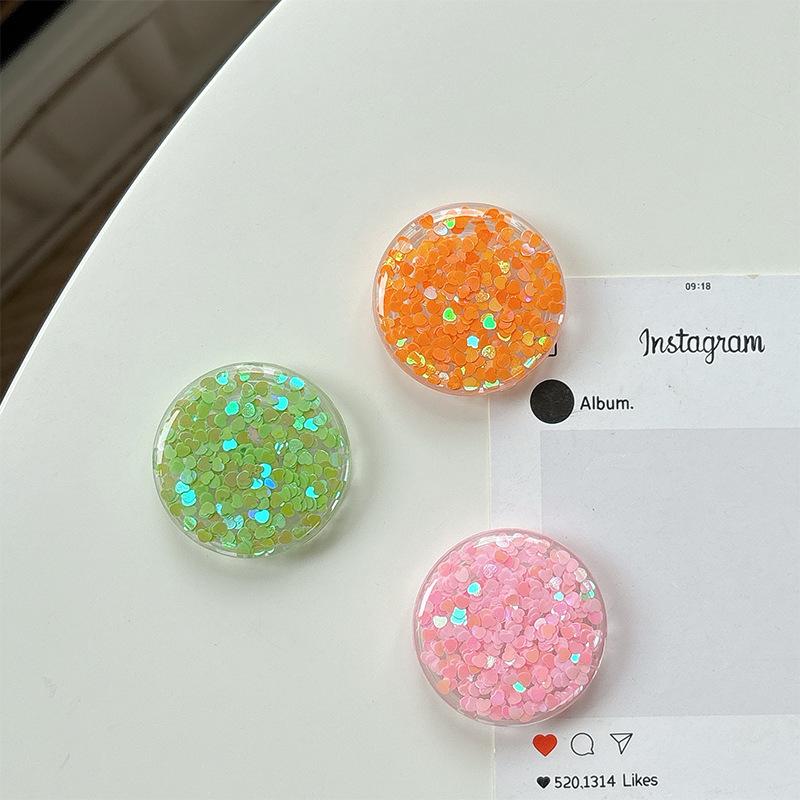 Color Sequined Mobile Phone Airbag Bracket Paste Type Small Fresh Women'S Ring Gift Party Company Logo Printing