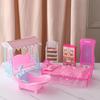 Accessories Living Room Miniature Furniture For Dolls Wardrobe/Bed/Shoe rack Dollhouse Furniture