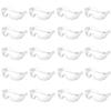 JUSTVEL Safety Work Dustproof Protective Eyewear Zero Vision Experimental Set of 20 Glasses, Goggles, Eyewear, [For Stress] Overglasses, (20 Pieces)