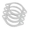 3 Inch Exhaust Gasket 2-Bolt 78mm Flange High Temperature Gasket Fire Ring 5PCS