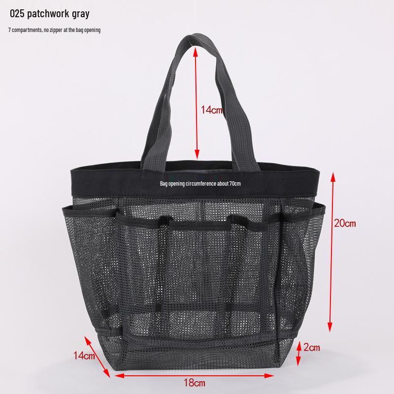 Portable Multi-Pocket Mesh Beach and Travel Bag