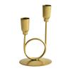 Ironwork U-shaped Double-ended Metal Candlestick Dining Table Candles Utensils Decorative Ornaments