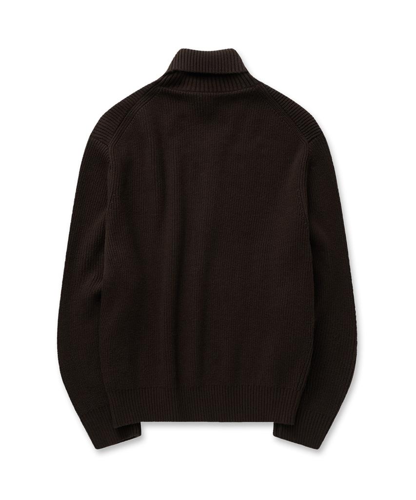 Pilpeu Classic Roll-Neck Knit 31(Brown)