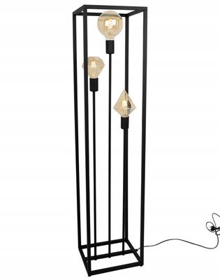 MODERN BLACK METAL FLOOR LAMP