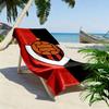 Vikingur Reykjavik 2D Flat Print Beach Towel, Large Soft Quick Dry Towel for Beach Camping Swimming