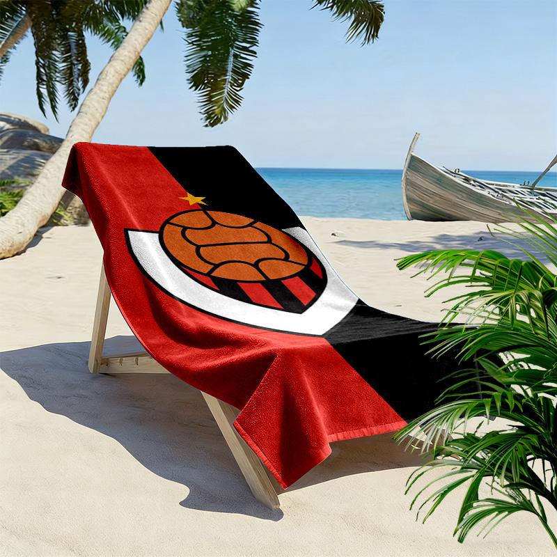 Vikingur Reykjavik 2D Flat Print Beach Towel, Large Soft Quick Dry Towel for Beach Camping Swimming