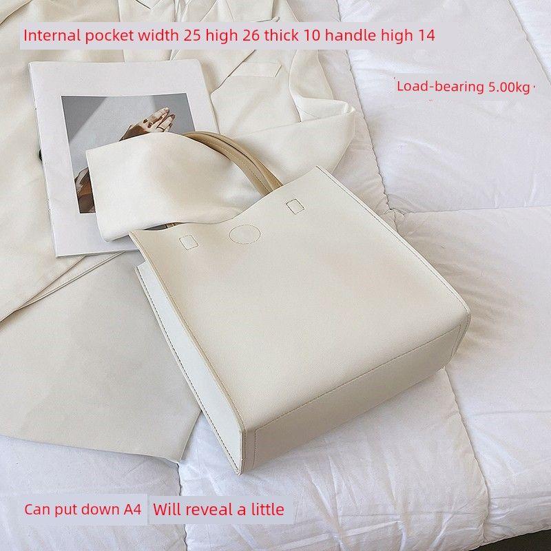 

Вертикальный трендовый ланч-бокс Рабочая одежда Большая вместимость Сумка-сатчел Женская сумка Small size rice White