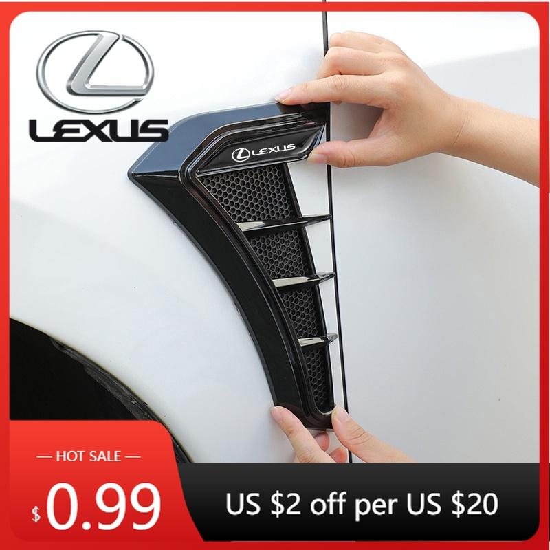 Interior Stickers 2Pcs Car Side Leafboard Flank Fender Modified Stickers For Lexus IS400 RX300 RX330 IS220D RX350 IS460 ES NX RX