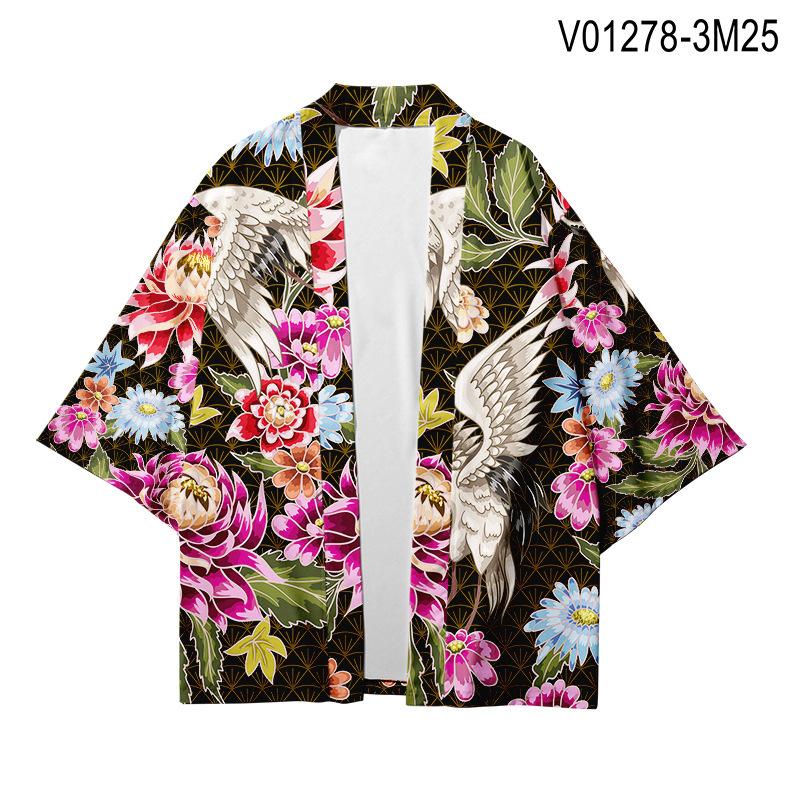 Ensemble Kimono Japonais Homme 2 Pièces - T-shirt Et Short Large - Style Streetwear Décontracté