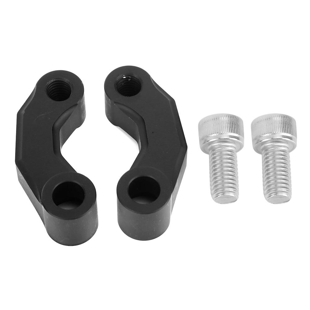 2pcs Motorcycle Rearview Mirror Extension Bracket Adapter Fits for R 1200GS LC 2013 2018Black