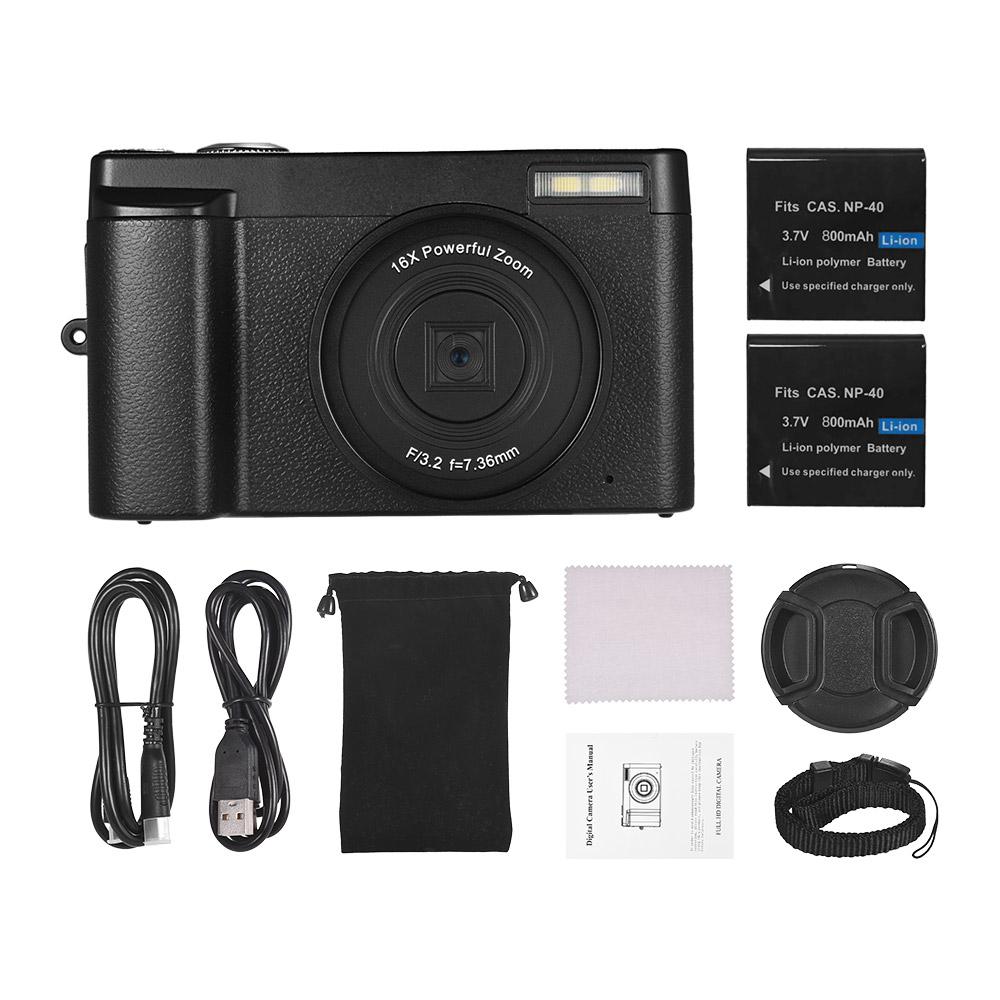 Buy Andoer 1080P Full HD Portable Digital Video Camera 24MP with 3 Inch Rotatable Screen