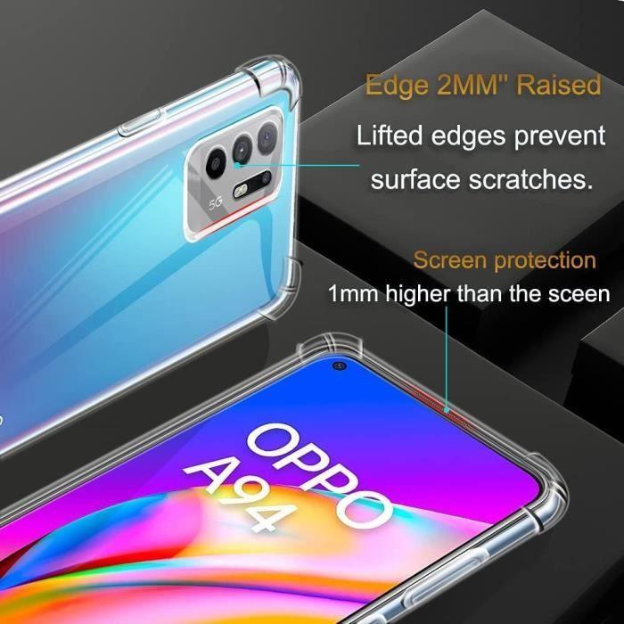 Hülle - OPPO - A94 5G - Silikon Hohe Widerstandsfähigkeit - Transparent - Flexibel