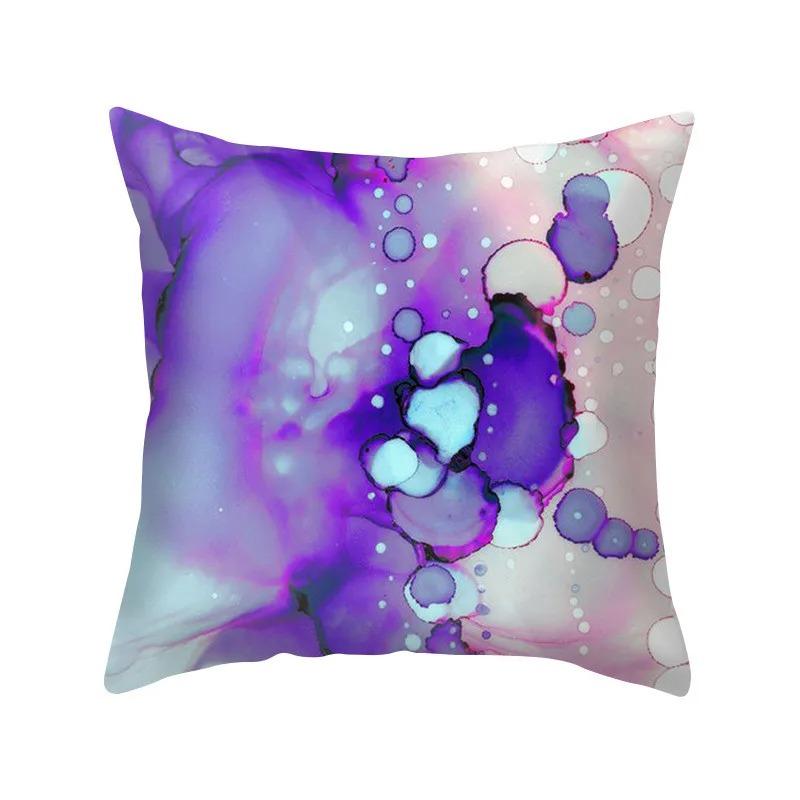 Purple Style Pillowcase Living Room Office Home Pillowcase Car Ornaments