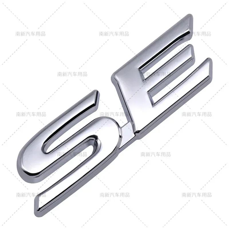 3D Metal XSE XLE SE LE Letters Rear Trunk Emblem Badge Car Sticker For Toyota CAMERY YARIS RAV4 COROLLA EX CROWN Accessories