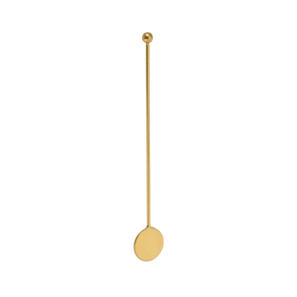 Small 304 Stainless Steel Cocktail Stirrer with Round Paddle for Mixing Drinks