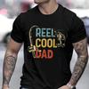 Vintage Reel Cool Dad Print Unisex Tshirt Fashion Fishing Lover Daddy Tee Casual Short Sleeve Streetwear Father Day Shirts Gifts