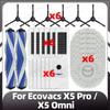Compatible for Ecovacs X5 Pro / X5 Omni Replacement Main Side Brush HEPA Filter Mop Pads Dust Bags Spare Parts Accessories