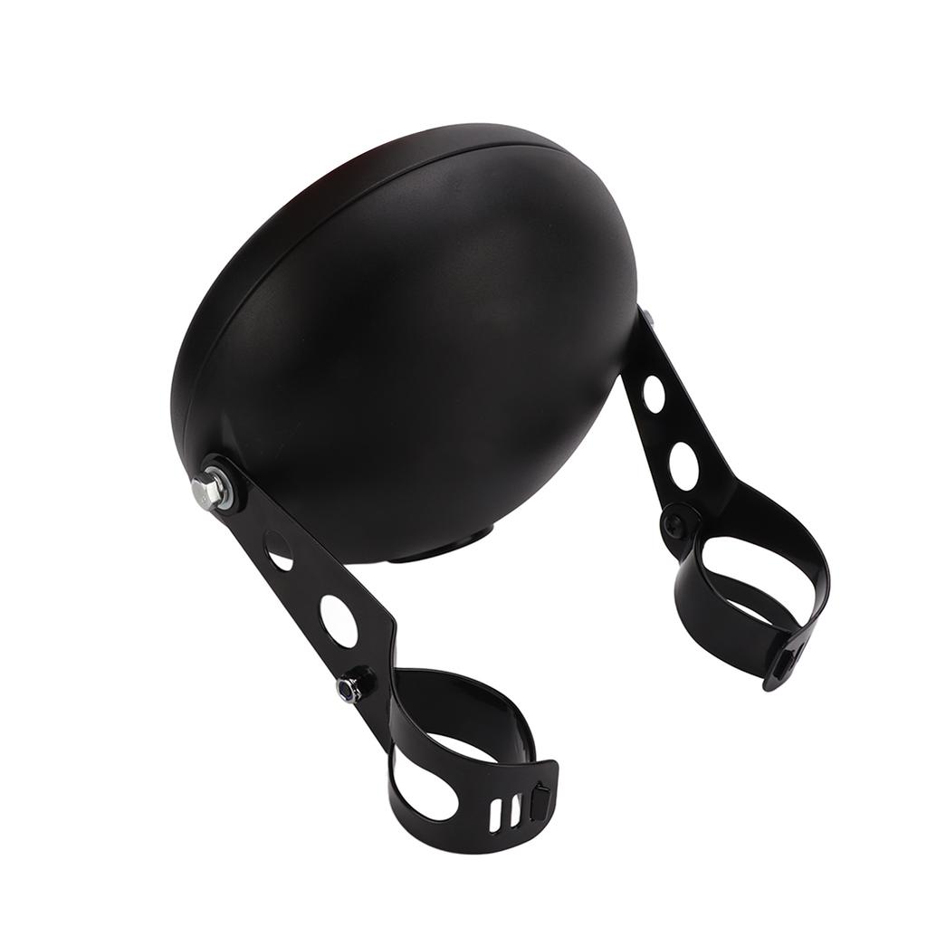 7in Motorcycle Headlight Housing Universal Bucket Mount for LED Headlamp 38‑51mm Fork Tubes