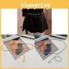 Style Metal Waist Chain Accessory For Women With Simple Shine Design For Casual Wear
