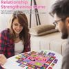 WEPZSXO Couples Board Game Set - Complete Cards, Dice and Game Pieces Multicolor 50x50cm
