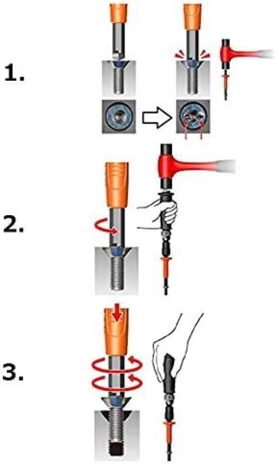 ANEX Mini Impact Screw and Machine Driver Set Driver, Removal, M3-6, No. 1903-N [For Automotive, Motorcycle, Maintenance]