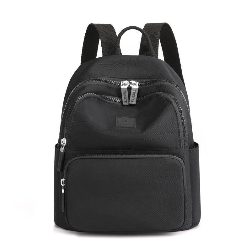 Women's Fashion Casual Solid Color Backpack, New Trend College Student Travel Large Capacity Small Backpack