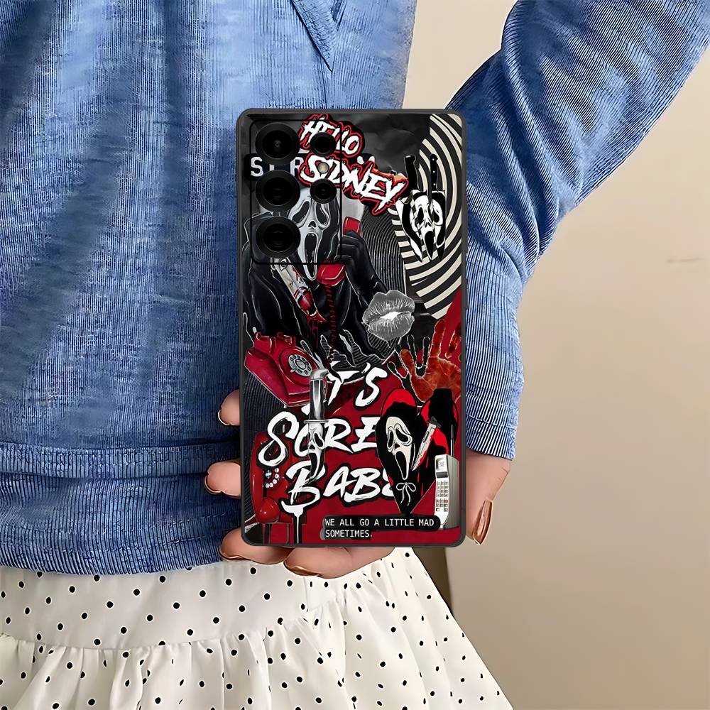 Horor S-scream Dead Phone Case For Samsung S 24 Fe 25 Ultra Plus 20 Lite 21 30 22 23 24 22 Ultra 5G Fundas