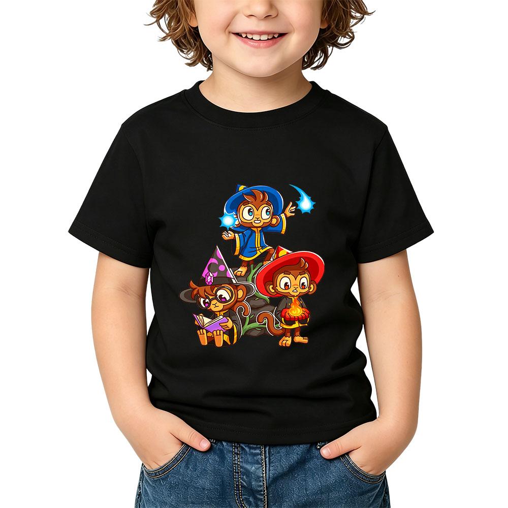Spiel Bloons TD 6 100% Baumwolle Kinder T-Shirt Grafischer Druck Kinder T-Shirts Freizeit Jungen Mädchen Oberteile Rundhals Kurzarm Sommer