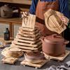High-Temperature Resistant Fir Wood Heat Insulation Tray for Clay Pot Grilling