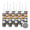 IsolBau Sanitary Silicone Gray Sanitär Silikon 8 x 300ml