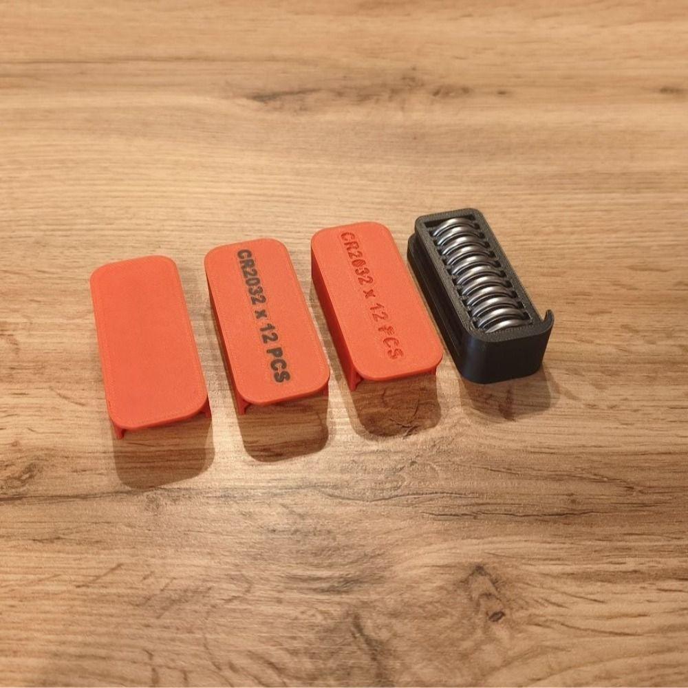 Shockproof Design Button Battery Organizer Portable Battery Organizer Box  Outdoor Travel