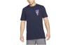 T Shirts Men's Blue Crew Neck Moderate Straight Fit DM5680-498